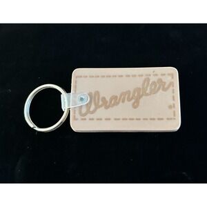 Vintage Wrangler Jeans Rubber Keychain Back Pocket Design Key Ring